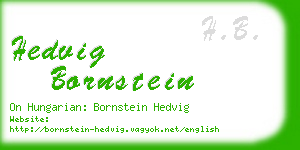 hedvig bornstein business card